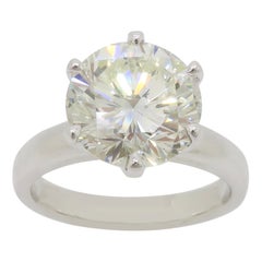 GIA Certified Six Prong Solitaire Engagement Ring