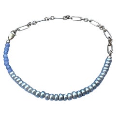 Tansanit Perle Knöchel-Armband Kette