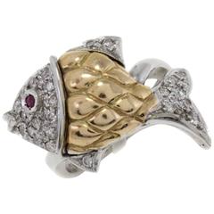Luise Diamonds Ruby Cocktail Ring 12