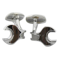 Berca Monkey Wrench Sterling Silver Cufflinks