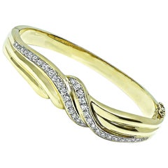 1.50ct Diamond Gold Bangle