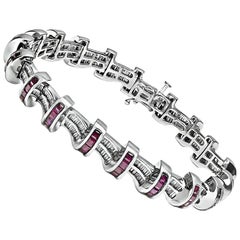 3.00ct Ruby 3.00ct Diamond Bracelet