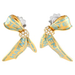 Stefan Hafner 18k Yellow Gold 0.30 Carat Diamond Earrings