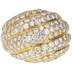 Cartier Diamond Gold Bombé Ring 12