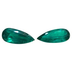 12.04 Cts Pear Shape Pair Grs Certified Muzo