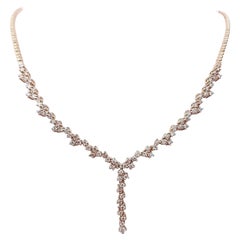 IGI Certified 2.22 Natural Pink Diamond Necklace 14K Rose Gold