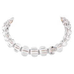 Collana Baccarat Sherazade in oro bianco 18 carati con diamanti e cristalli da 1,50 carati
