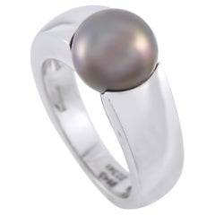 Boucheron 18K White Gold Pearl Ring