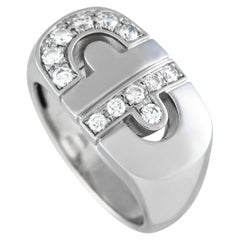 Anillo de diamantes Bvlgari Parentesi de oro blanco de 18 quilates