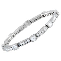 Graff 18K White Gold 14.77ct Diamond Bracelet