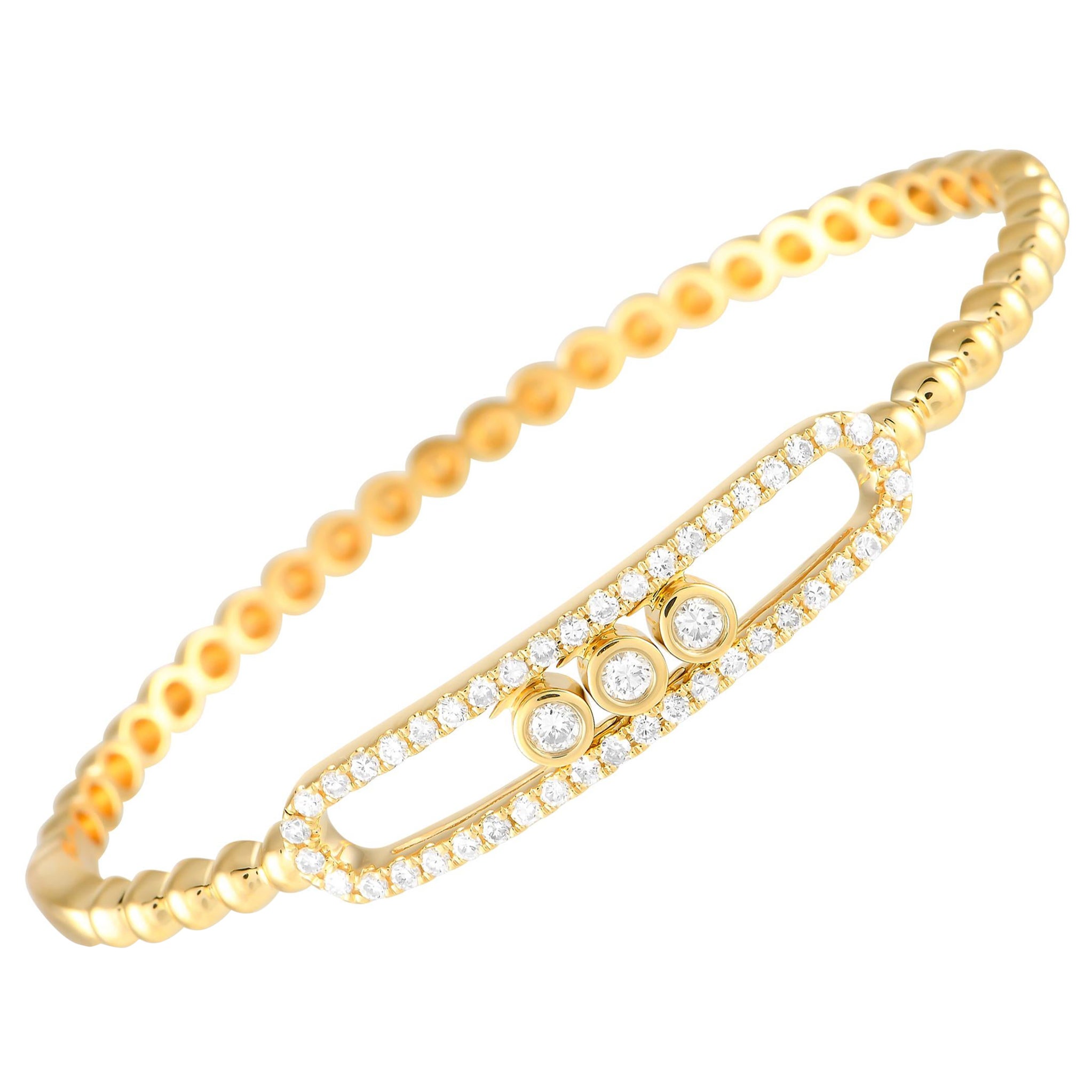 18K Yellow Gold 0.85ct Diamond Bracelet