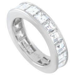 Harry Winston Platin 3,65 Karat Diamant Ewigkeitsring