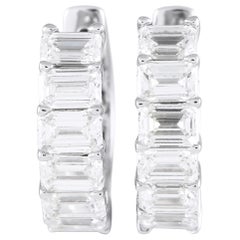 18K White Gold 3.20ct Diamond Earrings
