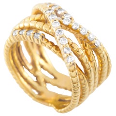 Jose Hess 18K Yellow Gold 0.60ct Diamond Ring