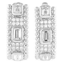 18K White Gold 2.25ct Diamond Earrings