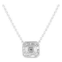 18K White Gold 1.10ct Diamond Necklace