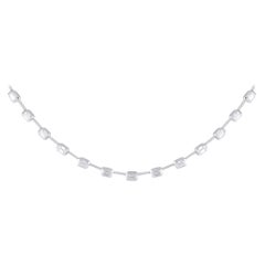 Collier en or blanc 18 carats avec diamants 8,25 carats