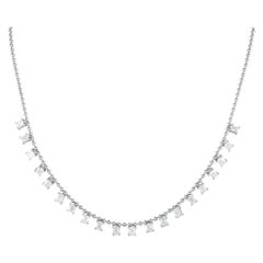 18K White Gold 4.0ct Diamond Necklace