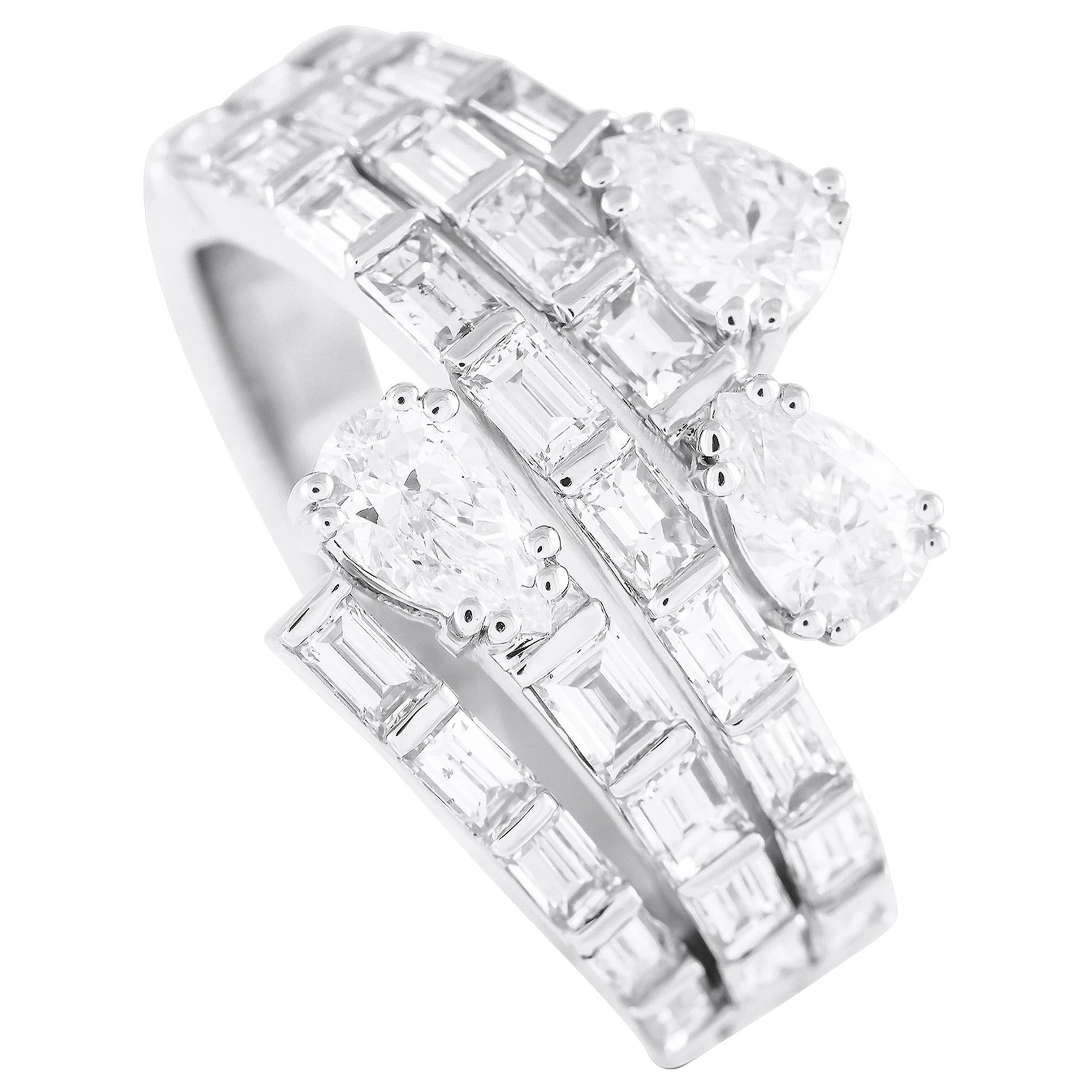 18K White Gold 2.60ct Diamond Ring