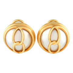 Tiffany & Co. 18K Yellow Gold Mabe Pearl Clip-On Earrings