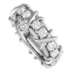 Tiffany & Co. Schlumberger Platinum 1.25ct Diamond Ring