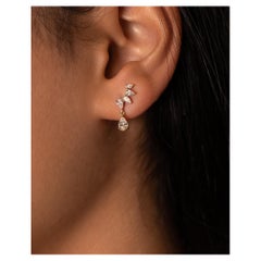 Drop Pear Shape Diamond Earring