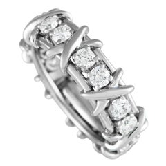 Tiffany & Co. Bague Schlumberger en platine avec diamant 1,14 carat