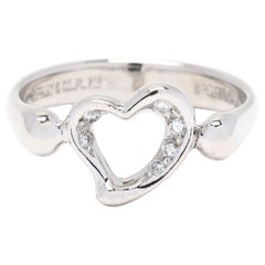 Tiffany & Co. Anillo Corazón de Diamantes Peretti, Platino