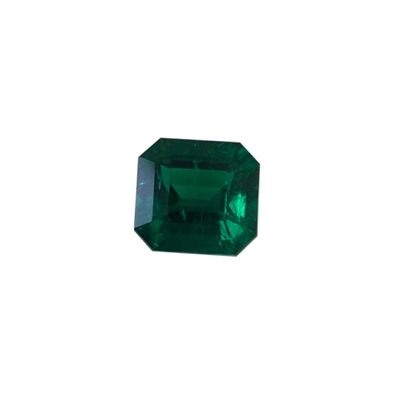 4.15 Carats Grs Certified Colombian Muzo Emerald Cut