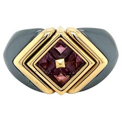 Bulgari Hämatit & Turmalin Gold Ring
