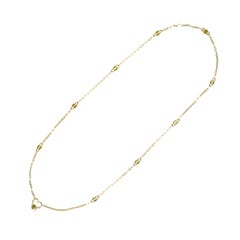 A.CIPULLO Heart Shape Pendant Chain Necklace, 18k Yellow Gold