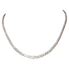 10.28 ct Riviera Graduated Diamond Necklace