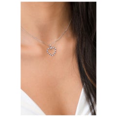 Heart Sapphire & Diamonds Pendant 0.28 cts.