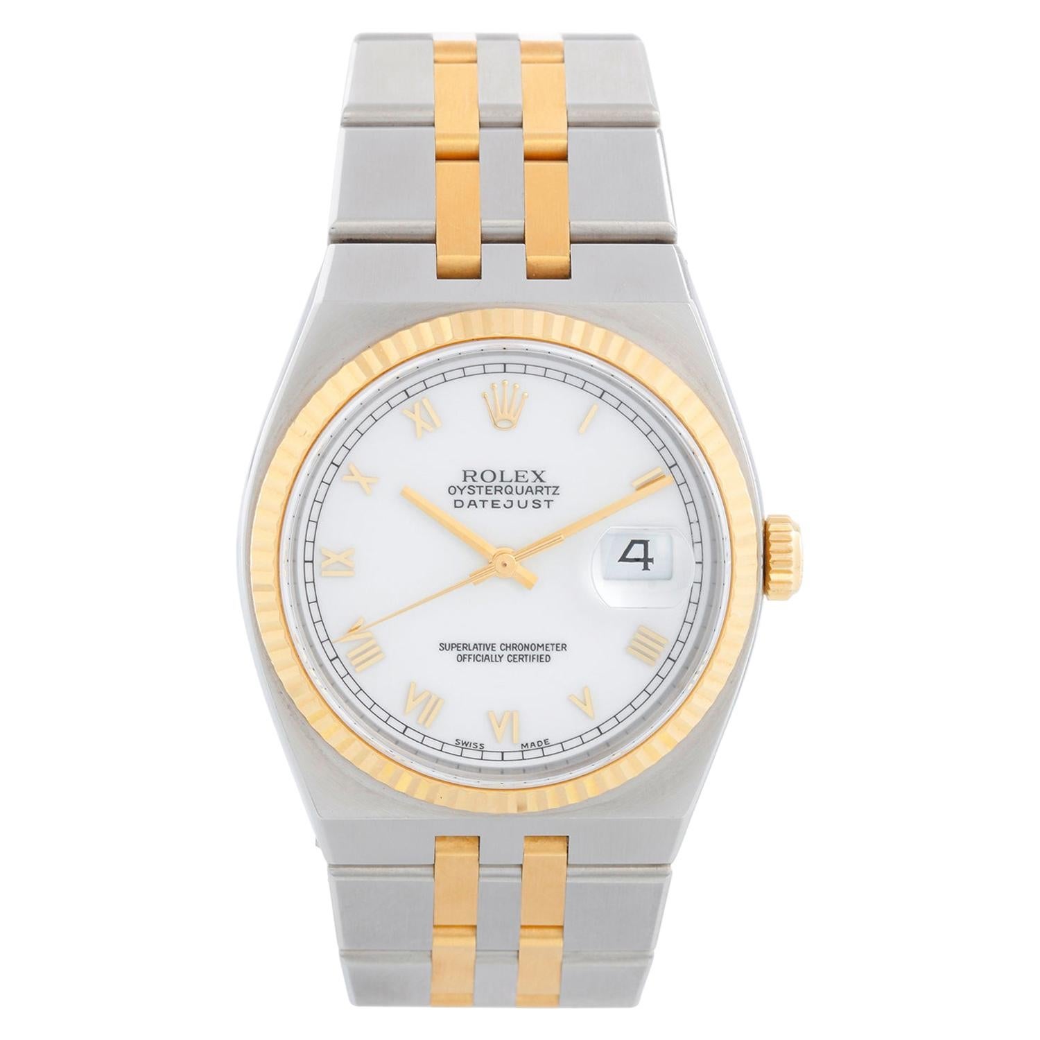 Reloj Rolex Oysterquartz Datejust 2 tonos para hombre 17013