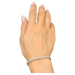 Bracciale tennis con diamanti da 10.98 carati