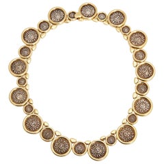 Marina B Solar Coins Gold Link Necklaces