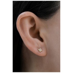 Clover Cluster Diamond Earrings 0.10 cts.