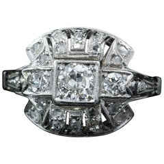 Art Deco Diamantring Circa 1930er Jahre