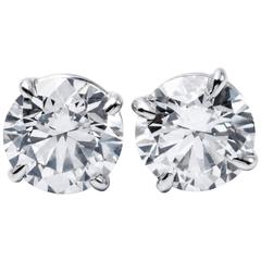 Diamond Stud Earrings 2.01 Carat
