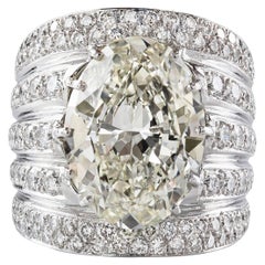 Importante Anillo de Cóctel de Diamantes de 14,03 Quilates