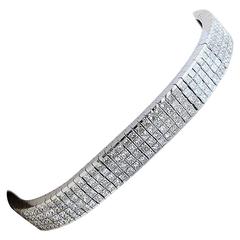 11 Carats Diamond White Gold Bracelet