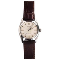 Rolex Stainless Steel Speedking Manual Wind Wristwatch 1950s