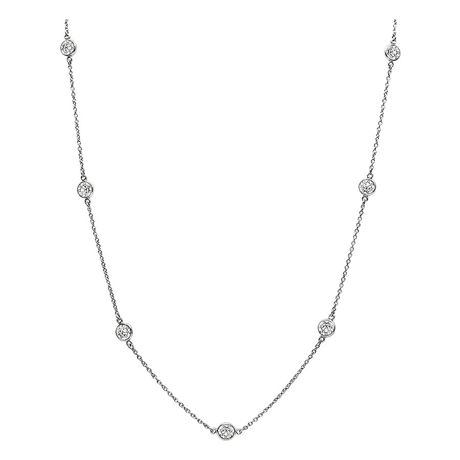 Tiffany & Co 3.00ct Diamond By The Yard Necklace