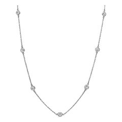Tiffany & Co 3.00ct Diamond By The Yard Necklace