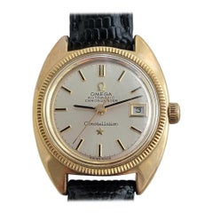 Omega Constellation 568.011 Or Capped Date Automatic 1960s Swiss RA408 pour femmes
