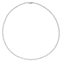 White Gold & Diamond Tennis Necklace