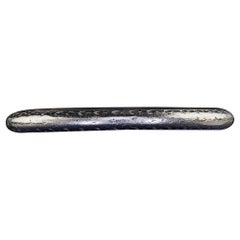 Antique Art Deco Platinum Engraved Wedding Band - Size 5 3/4