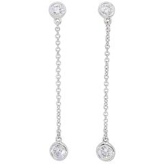 Tiffany & Co. Platinum Diamonds by the Yard Drop Earrings