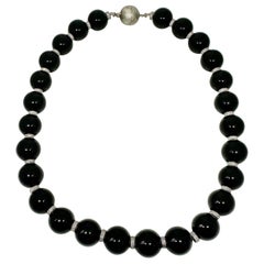 Senator Dianne Feinstein's Diamond Black Onyx Necklace Photo With Family