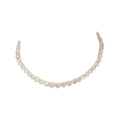 Emilio Jewelry Gia Certified 35.00 Carat Heart Shape Diamond Necklace